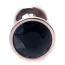 Анальна пробка з чорним кристалом Exclusivity Jewellery Red Gold Plug, золота - Фото №3
