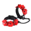 Фиксаторы для рук Liebe Seele Flower Rhythm Leather Handcuffs, черно-красные - Фото №1