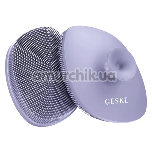 Щетка для лица Geske Facial Brush 4 in 1 Suction Mount, сиреневая - Фото №1