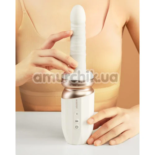 Вибратор с толчками Kisstoy Tutu 2, белый