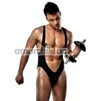 Мужское боди Passion 011 Body, черное - Фото №1