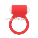 Виброкольцо Lit-Up Silicone Stimu-Ring 3, красное - Фото №1