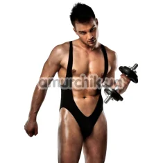 Мужское боди Passion 011 Body, черное - Фото №1