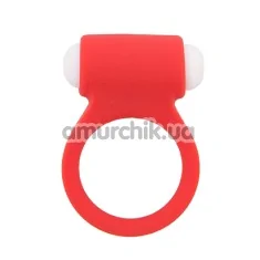 Виброкольцо Lit-Up Silicone Stimu-Ring 3, красное - Фото №1