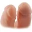 Подвійний страпон Lovetoy Unisex Hollow Double Penetrator 6, тілесний - Фото №5