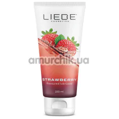 Оральный лубрикант Liebe Cosmetics Strawberry - клубника, 100 мл - Фото №1
