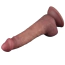 Вібратор Lovetoy Dual Density Power Cock 8.5, коричневий - Фото №5