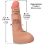 Фалоімітатор з еякуляцією Doc Johnson The Realistic Cock Squirting 9.5, тілесний - Фото №7
