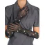 Перчатки Star Night Sparkle Rhinestone Fishnet Gloves, черные - Фото №2