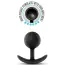 Анальная пробка Anal Adventures Platinum Silicone Vibra Plug 1.75, черная - Фото №3