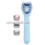 Массажер-роллер для лица с микроиглами Geske MicroNeedle Face Roller 9 in 1, голубой - Фото №1