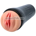 Мастурбатор с вибрацией Virgite Vibrating Vagina Stroker M2, телесный - Фото №1