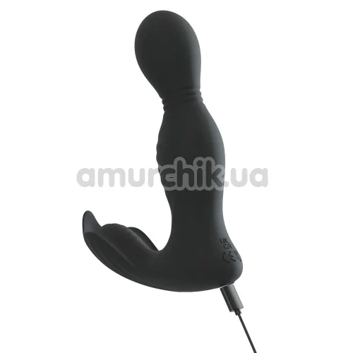 Вибростимулятор простаты с ротацией Rebel RC Butt Plug With 2 Functions, черный