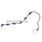 Анальний ланцюжок Jelly Soft Butt Beads Small, синій - Фото №1