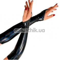 Перчатки длинные Art of Sex Lora Holographic, черные - Фото №1