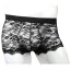 Трусы-боксеры мужские Star Night Sexy Lace Men's Boxers, черные - Фото №4