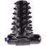 Насадка на пенис с вибрацией Fantasy C-Ringz Vibrating Super Sleeve, черная - Фото №1