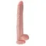 Фалоімітатор King Cock With Balls, 35.6 см тілесний - Фото №1