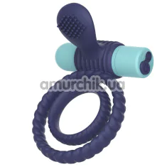 Віброкільце для члена Totally For U Casual Triologia, синє - Фото №1