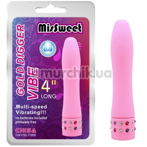 Вібратор MisSweet Gold Digger Vibe, рожевий