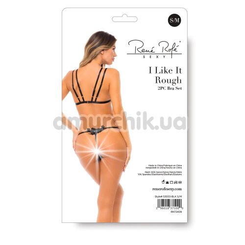 Комплект I Like It Rough 2PC Bra Set, черный: бюстгальтер + трусики