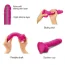 Фалоімітатор Strap-On-Me Sliding Skin Realistic Dildo S, рожевий - Фото №4