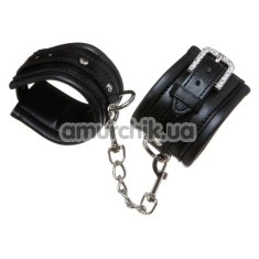 Фиксаторы для рук DS Fetish Diamond Wrist Restraints, черные - Фото №1