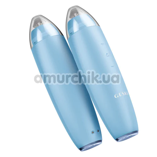 Мікродермабразійний пристрій для видалення чорних цяток Geske MicroDermabrasion Blackhead Remover 7 in 1, блакитний
