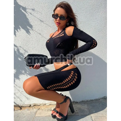 Комплект Star Night Top Style Set, черный: топ + юбка