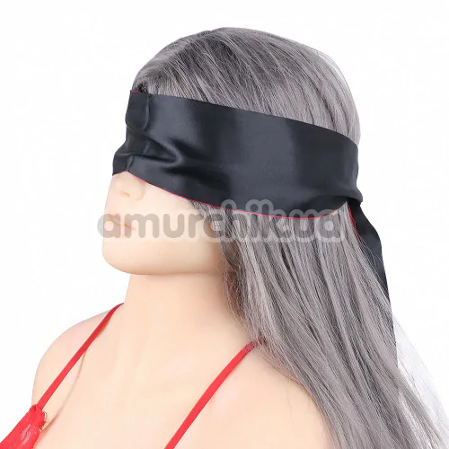 Повязка на глаза Wild Play Satin Eye Mask C18, черно-красная