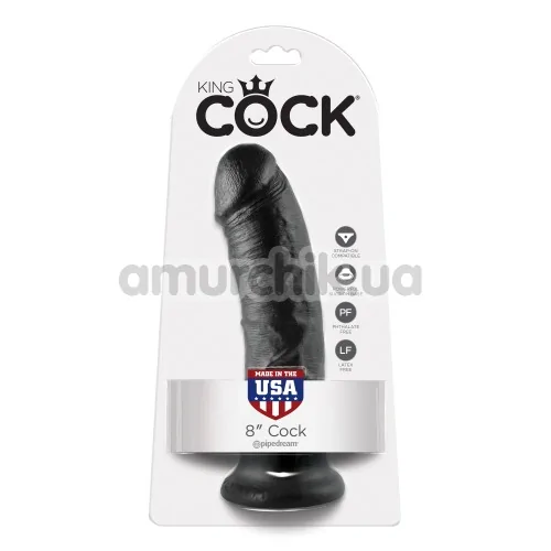 Фаллоимитатор King Cock, 20.3 см черный