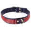 Чокер з червоними кристалами Boss Series Fetish Collar, чорний