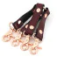Ремінці для фіксаторів Liebe Seele Wine Red Leather Hogtie with Clips, бордові - Фото №2