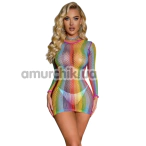 Платье Star Night Sexy Mesh Colourful Mini Dress, разноцветное - Фото №1