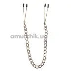 Зажимы для сосков Fetish Collection Metall-Busenkette, серебряные - Фото №1