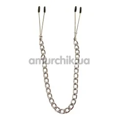 Затискачі для сосків Fetish Collection Metall - Busenkette, срібні - Фото №1