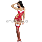 Костюм Санти Sunspice SD109, червоний: топ + трусики + панчохи - Фото №1