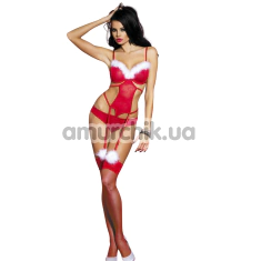 Костюм Санты Sunspice SD109, красный: топ + трусики + чулки - Фото №1