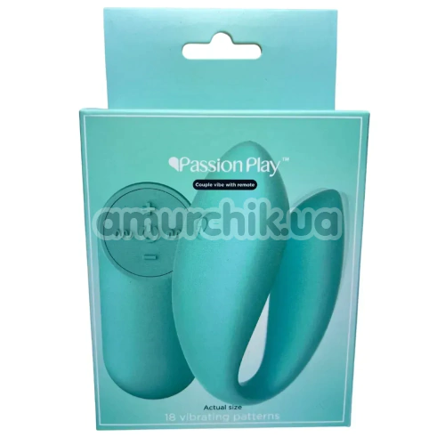 Вибратор Passion Play Couple Vibe With Remote, бирюзовый