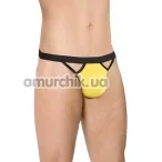 Трусы-стринги мужские Mens Thongs 4530, желтые - Фото №1