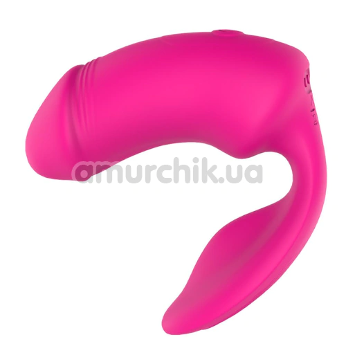 Вибратор для точки G и клитора Essentials Remote Duo Pleaser, розовый