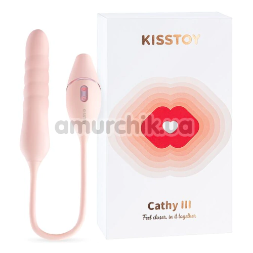 Симулятор орального сексу для жінок з поштовхами Kistoy Cathy III, рожевий