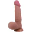 Фаллоимитатор Sliding Skin Bendable 8.5, светло-коричневый - Фото №2