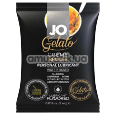 Оральний лубрикант JO Gelato Creme Brulee - крем-брюле, 5 мл - Фото №1