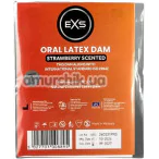 Салфетка для орального секса EXS Oral Latex Dam Strawberry Scented - клубника, 1 шт - Фото №1