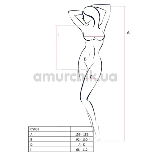 Боді Passion Free Your Senses Erotic Line BS088, біле