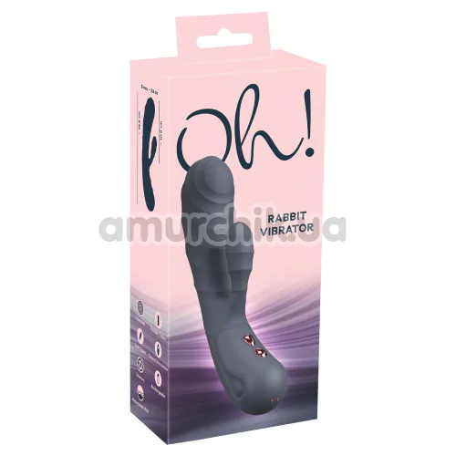 Вибратор Oh! Rabbit Vibrator, серый