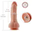 Фаллоимитатор-насадка Hismith 2-layers Silicone Flesh Dildo 8.3, коричневый - Фото №5