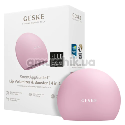 Устройство для увеличения объема губ Geske Lip Volumizer & Booster Big 4 in 1, светло-розовое
