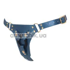 Трусики для страпона Strap-On-Me Generous Harness, сині - Фото №1